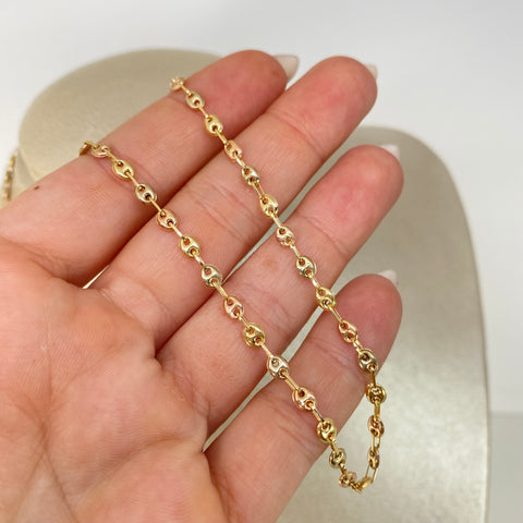 Cadena GC  Tres oros 18k 4,95 Gr / 3,3 mm / 45 Cm