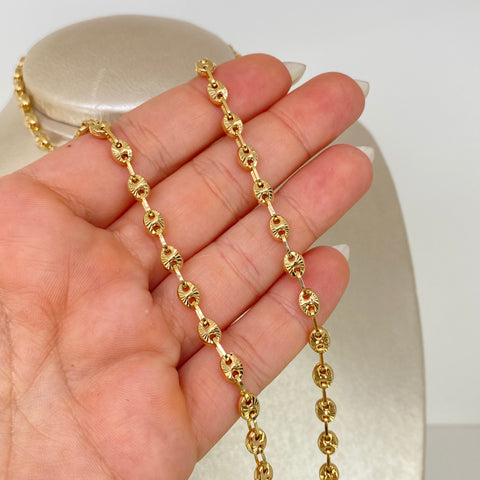 Cadena GC Diamantado Oro amarillo 18k 11,60 Gr / 4,5 mm / 50 Cm *