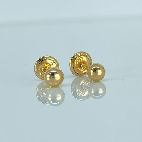 Topos Bolas Lisas Oro amarillo 18k 0,45 Gr / 4 mm †