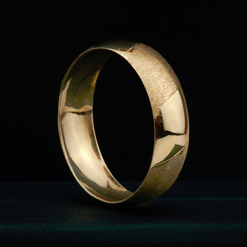 Anillo Argollas Lisas / Diamantadas POR FABRICACIÓN Oro amarillo 18k / Talla 7 / 10 Gr *