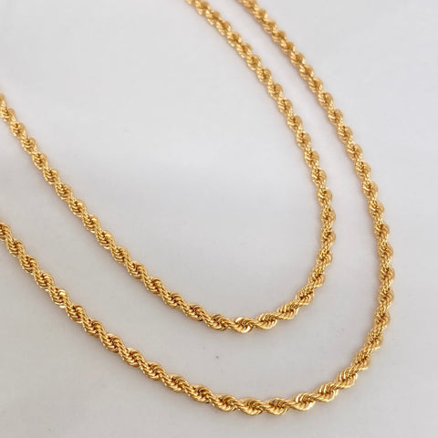 Cadena ● Lazo Oro amarillo 18k +1 / 2,6 Gr / 2,1 mm / 45 Cm *
