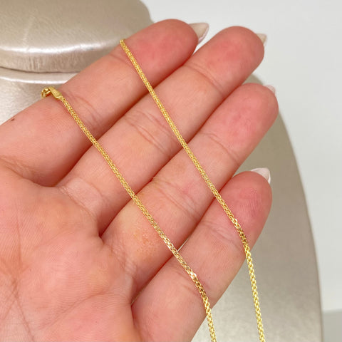 Cadena ● China Oro amarillo 18k 2,38 Gr / 1,1 mm / 60 Cm *