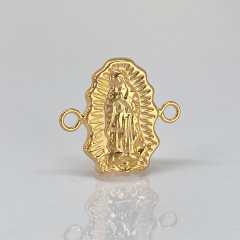 Herraje Silueta Virgen Guadalupe Oro amarillo 18k 1,08 Gr / 1,8 Cm †