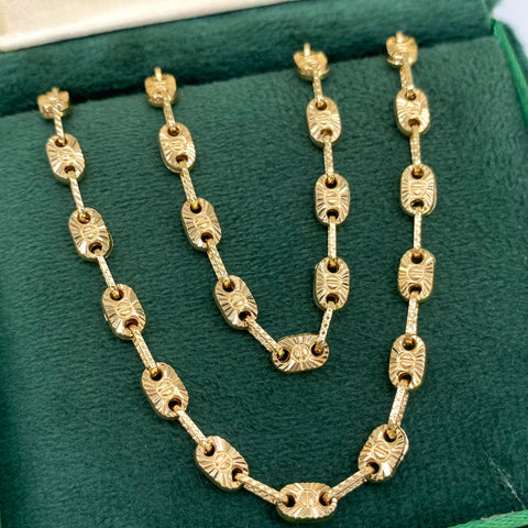 Cadena GC Diamantado Tornillo CT Oro amarillo 18k 14,06 Gr / 4,4 mm / 60 Cm †