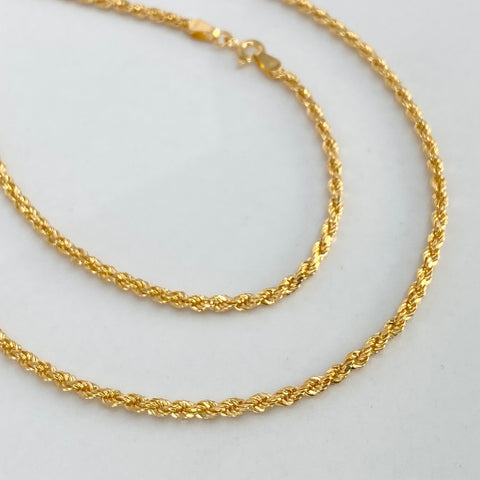Cadena ● Lazo Oro amarillo 18k +1 / 3,6 Gr / 2,5 mm / 50 Cm *