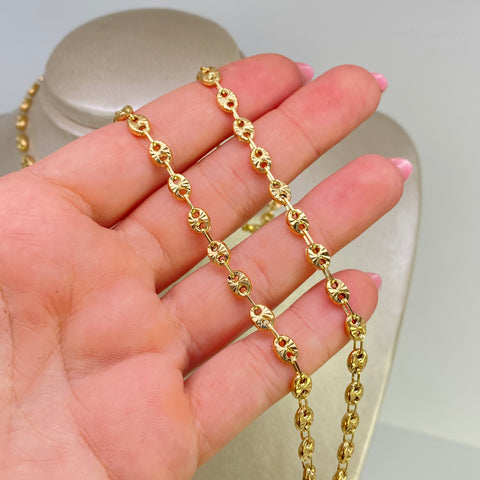 Cadena GC Diamantada Oro amarillo 18k 12,80 Gr / 2,2 mm / 60 Cm *