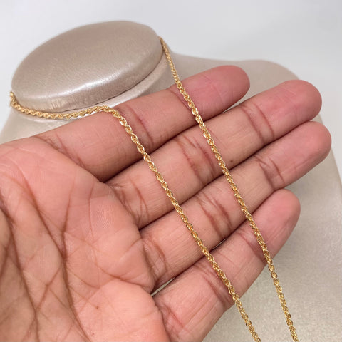 Cadena ● Lazo Oro amarillo 18k +1 / 2,05 Gr / 2 mm / 45 Cm