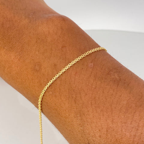 Pulso ● Chino Oro amarillo 18k +1 / 1,1 Gr / 1,7 mm / 20,3 Cm