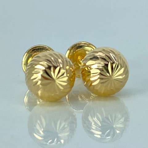 Topos Bolas Diamantadas Oro amarillo 0,9 Gr / 7 mm