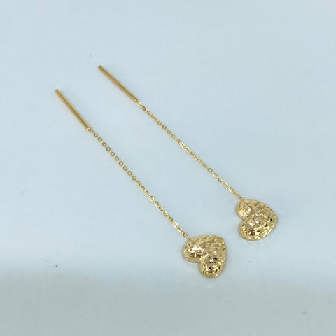 Topos ● Corazon Diamantado (Cadena) Oro amarillo 18k +3 / 0,63 Gr / 8 mm *