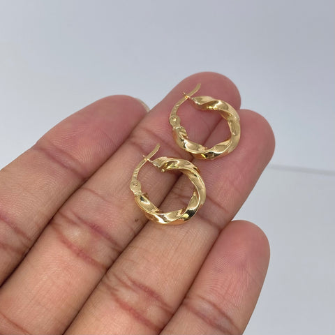 Candongas Melcochas Oro amarillo 1,75 Gr / 1,8 Cm †