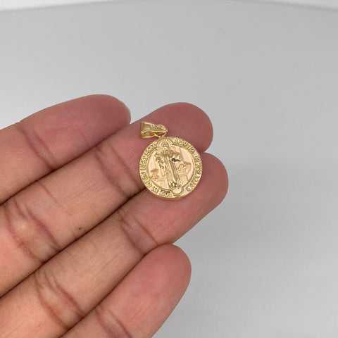 Dije San Benito Oro amarillo 1,3 Gr / 2,5 Cm