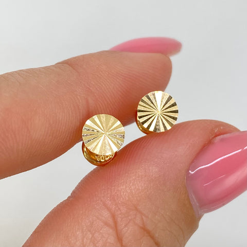 Topos Circulo Diamantado Oro amarillo 18k 0,55 Gr / 6,2 mm †