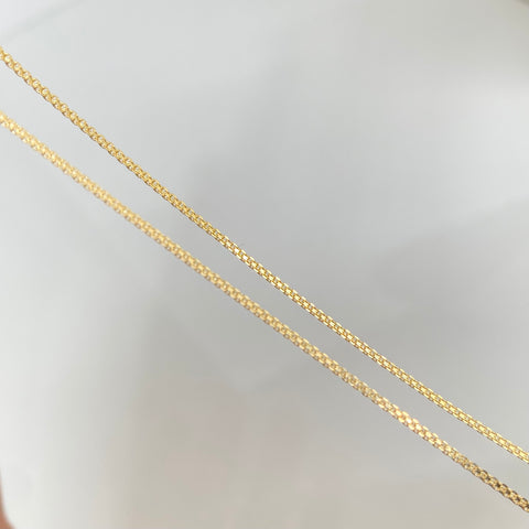 Cadena ● Mini China Oro amarillo 18k 1,35 Gr / 0,8 mm / 40 Cm