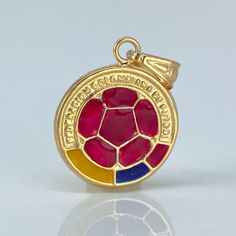 Dije Balon Futbol Oro amarillo 1,25 Gr / 2,5 Cm