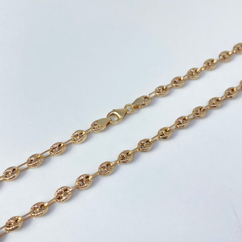 Cadena GC Diamantado Oro amarillo 18k 8,15 Gr / 3,3 mm / 59 Cm *