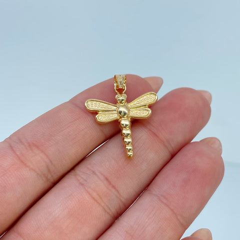 Dije Libélula Oro amarillo 18k 1,21 Gr / 2,5 Cm †