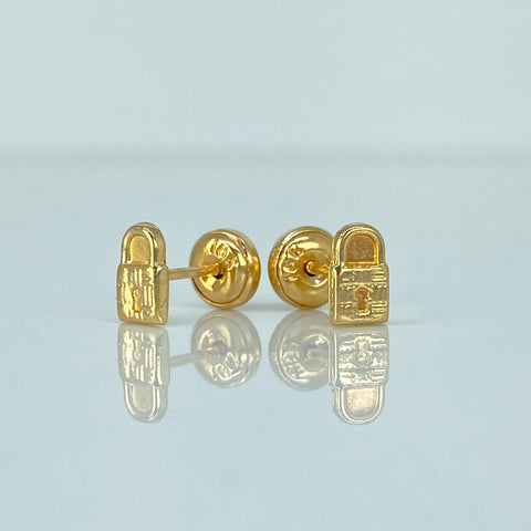 Topos Candado Oro amarillo 18k 0,62 Gr / 4 mm  *