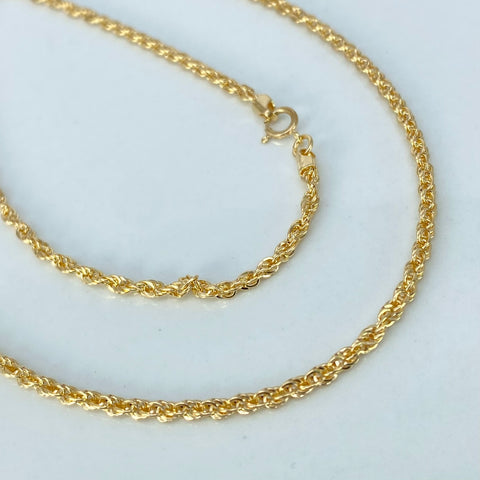 Cadena ● Lazo Oro amarillo 18k +1 / 2,05 Gr / 2 mm / 45 Cm
