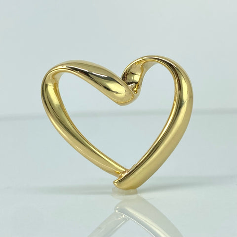Herraje ● Corazon Oro amarillo 18k +3 / 1,15 Gr / 3 Cm
