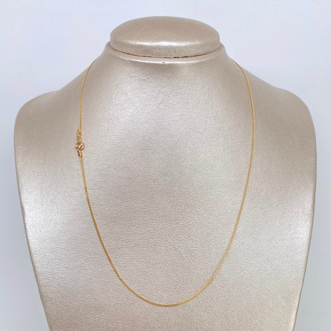 Cadena ● China Oro amarillo 18k 1,5 Gr / 1 mm / 45 Cm †