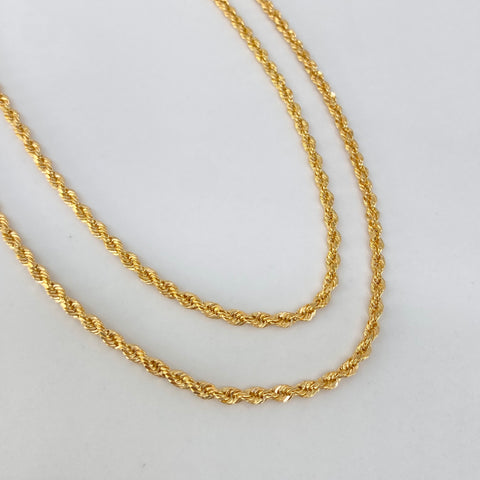 Cadena ● Lazo Oro amarillo 18k +1 / 3,51 Gr / 2,1 mm / 50 Cm *