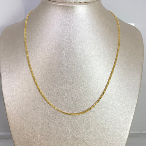 Cadena Italy Franco Oro amarillo 18k +2 / 3,49 Gr / 1,4 mm / 45 Cm *
