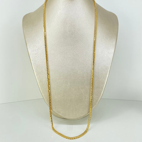 Cadena ● Franco Oro amarillo 18k +2 / 11,52 Gr / 3 mm / 70 Cm *