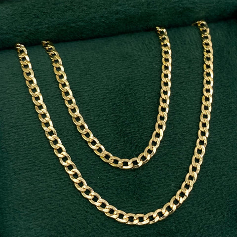 Cadena Cubana Oro amarillo 18k 5,1 Gr / 2,6 mm / 60 Cm †