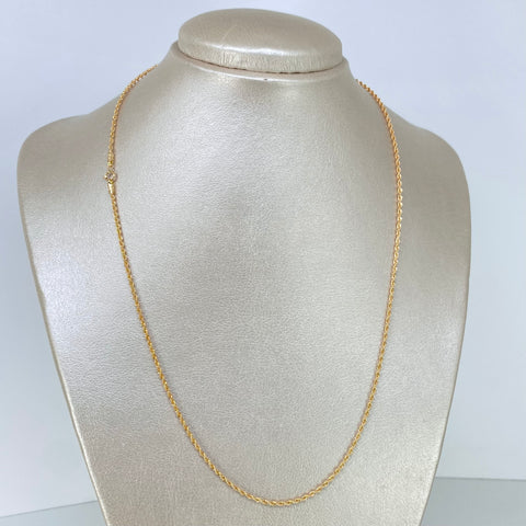 Cadena ● Lazo Oro amarillo 18k +1 / 1,75 Gr / 1,7 mm / 50 Cm