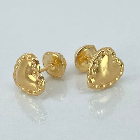 Topos Corazon Oro amarillo 18k 0,75 Gr / 8,1 mm †