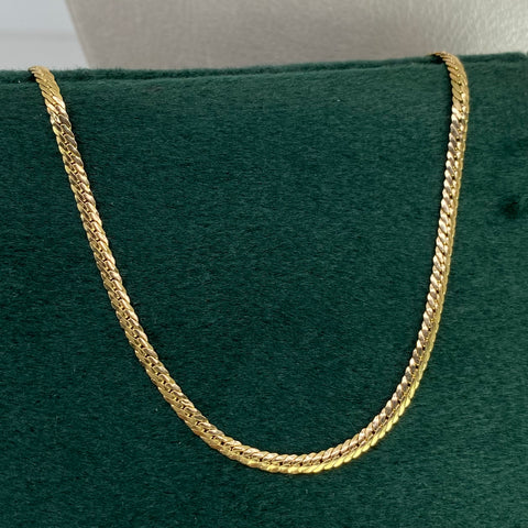 Cadena ● Serpiente Oro amarillo 18k +3 / 3,57 Gr / 2,2 mm / 45 Cm †