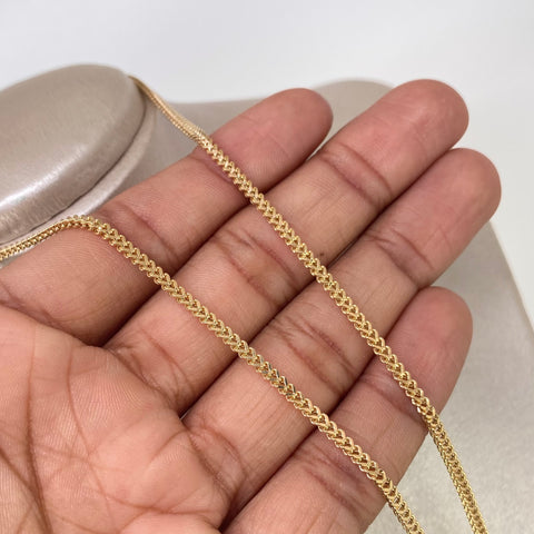 Cadena ● Franco Oro amarillo 18k +2 / 5,15 Gr / 2,5 mm / 50 Cm †