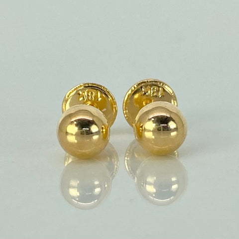 Topos Bola Lisa Oro amarillo 18k 0,53 Gr / 5 mm