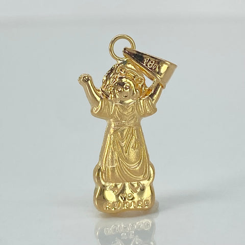 Dije Divino Niño Oro amarillo 18k 1 Gr / 2,8 Cm †