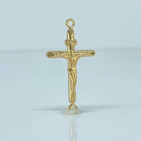 Herraje Cruz Cristo Oro amarillo 1,02 Gr / 3,2 Cm *