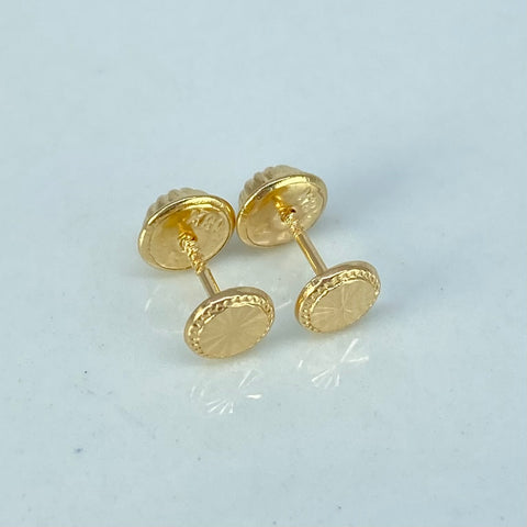 Topos Circulo Diamantado Oro amarillo 0,5 Gr / 5 mm