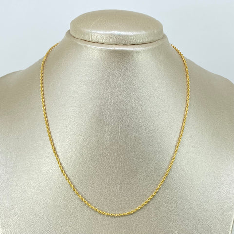 Cadena ● Lazo Oro amarillo 18k +1 / 1,36 Gr / 1,6 mm / 40 Cm