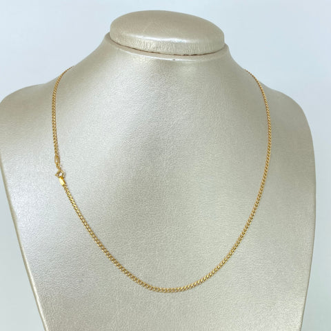 Cadena ● Cubana Oro amarillo 18k 1,6 Gr / 2 mm / 45 Cm *