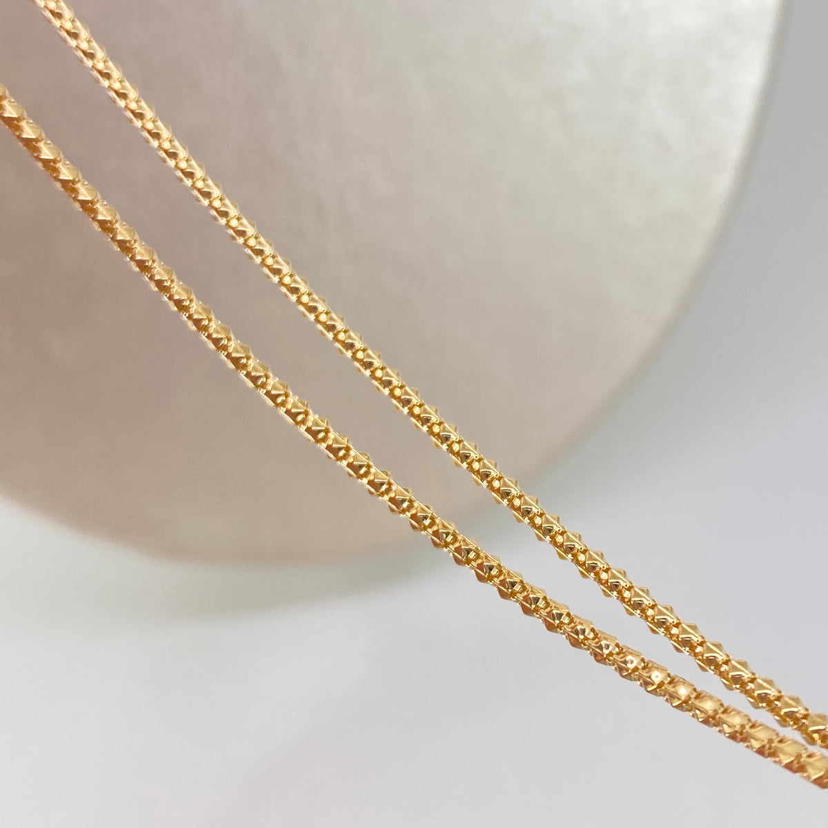 Cadena Cola Raton Rombos Oro amarillo 18k +3 / 3,93 Gr / 1,5 mm / 50 ...