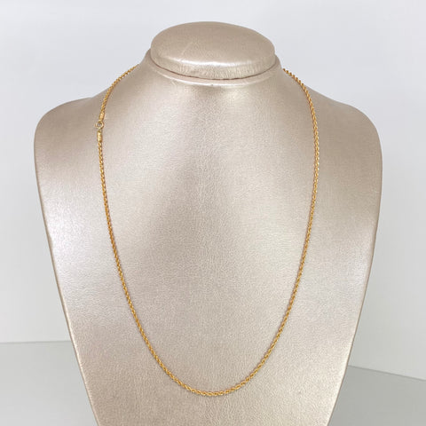 Cadena ● Lazo Oro amarillo 18k +1 / 1,8 Gr / 1,7 mm / 50 Cm †