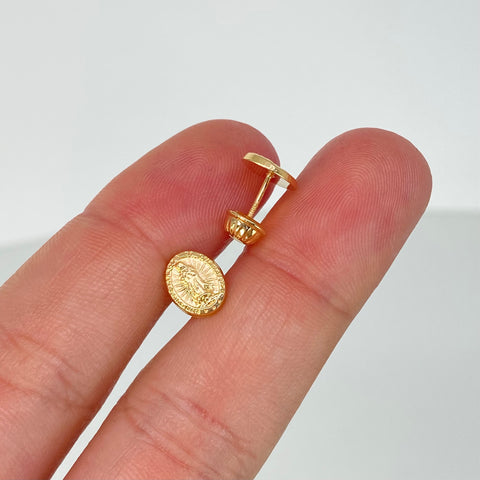 Topos Virgen Guadalupe Oro amarillo 0,7 Gr / 6,6 mm *