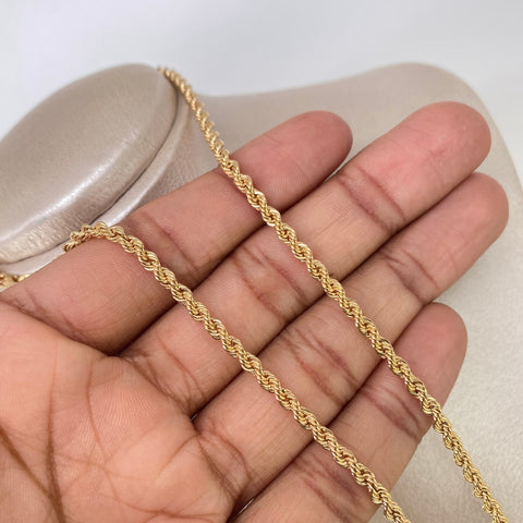 Cadena ● Lazo Oro amarillo 18k +1 / 8,12 Gr / 3,3 mm / 60 Cm †