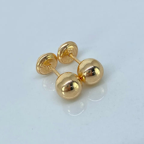 Topos Bolas Lisas Oro amarillo 0,69 Gr / 6 mm *