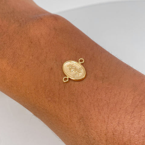 Herraje Virgen Maria Auxiliadora Oro amarillo 0,7 Gr / 1,7 Cm