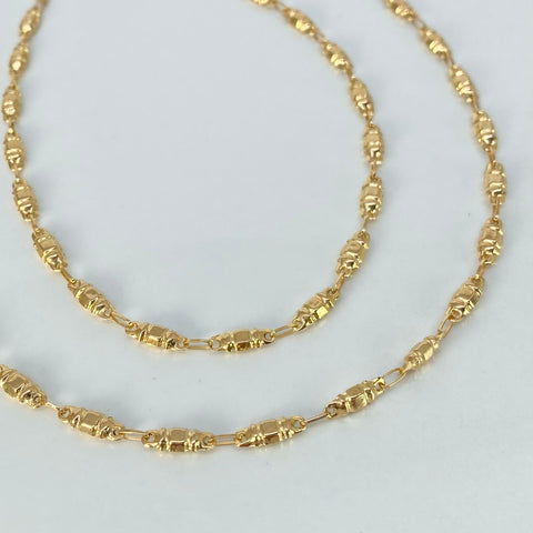 Cadena Rustico Eslabones Oro amarillo 5,73 Gr / 3,7 mm / 60 Cm †