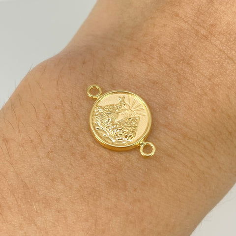 Herraje Santisima Trinidad Oro amarillo 18k 0,85 Gr / 1,9 Cm *