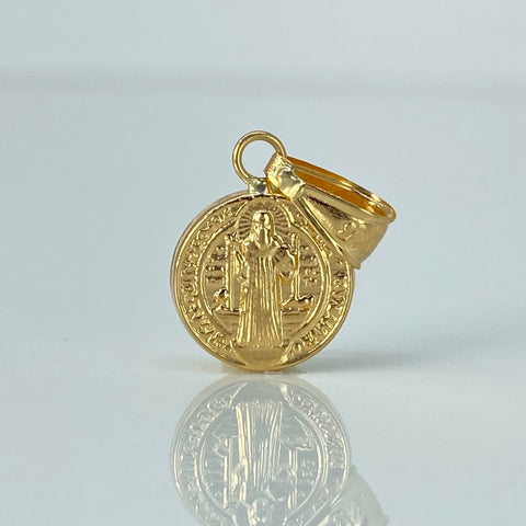 Dije San Benito Oro amarillo 0,52 Gr / 2 Cm