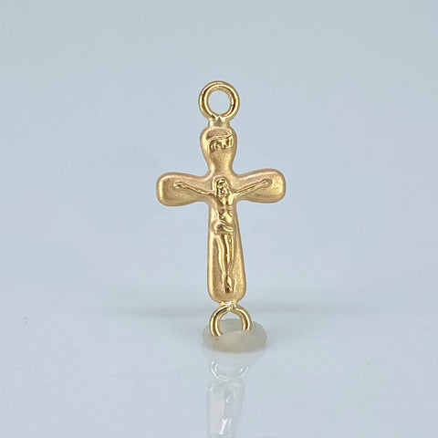 Herraje Cruz Cristo Oro amarillo 0,4 Gr / 2 Cm