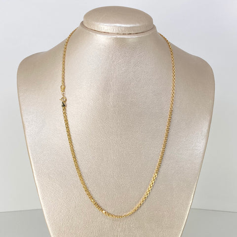 Cadena ● Chino Oro amarillo 18k 3,11 Gr / 2,7 mm / 50 Cm